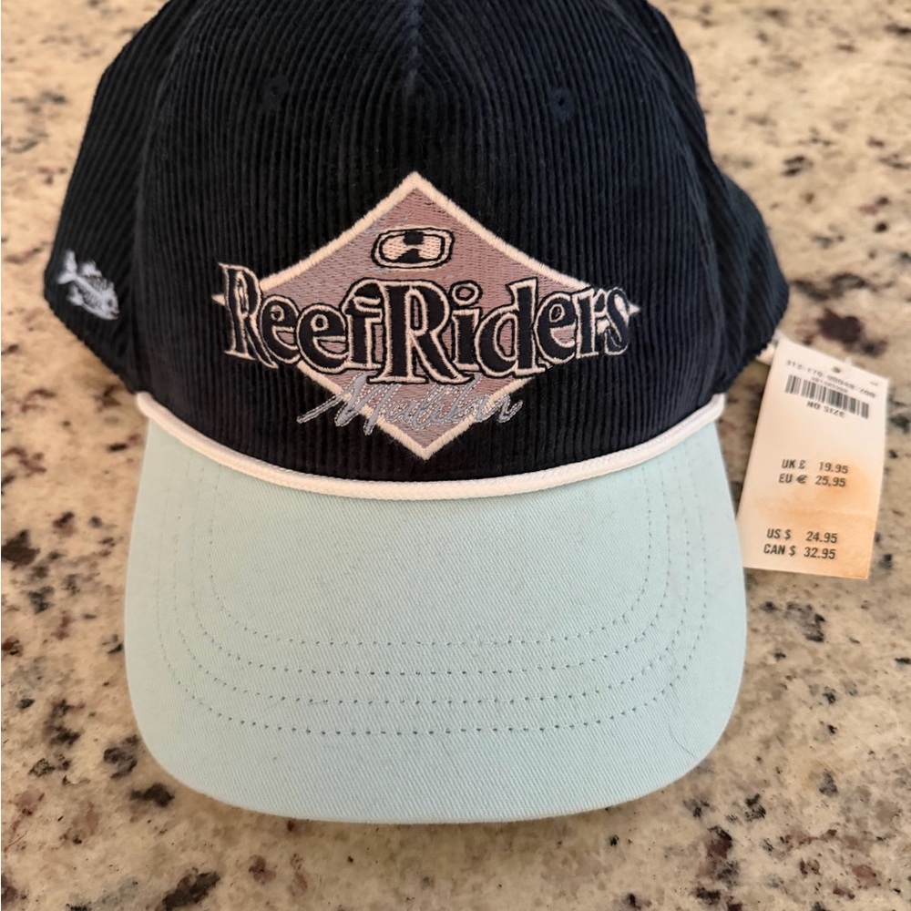 Hollister Navy and Light Blue Reef Riders Hat